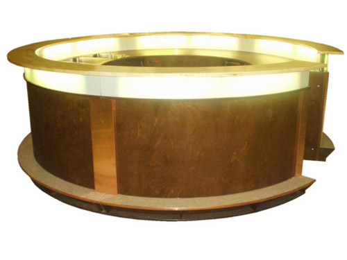 Theke Groningen mit beleuchtbarem Board und Fu�tritt im Sudhausnachbau