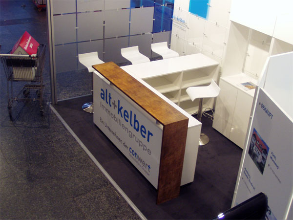 Messestand ca. 2,5m x 5m mit Theke Hirschberg