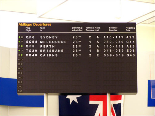 Messestand f�r einen Reiseveranstalter zum Thema Australienurlaub