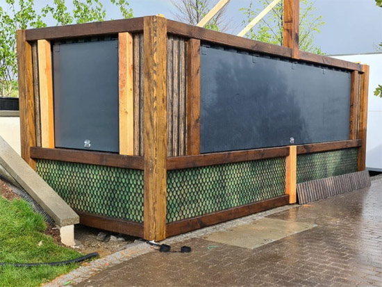 Verkaufscontainer, Container Umbauten, Gastrogeräte, Transportservice, Dämmung, Unterkonstruktion